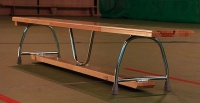 скамейка гимнастическая polsport 400х25х30см металлические ножки