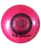 мяч для художественной гимнастики rgb-101, 15 см, розовый