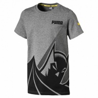 футболка мужская puma justice league tee medium gray heather 850267037 сер/черн.
