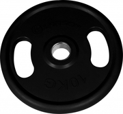 диск обрезиненный с ручками larsen nt121n 25,6 мм 20 кг черный