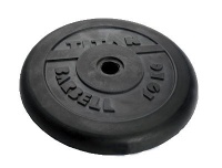 диск обрезиненный titan 26 мм 10 кг. черный