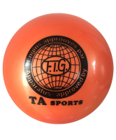 мяч для художественной гимнастики rgb-101, 15 см, оранжевый