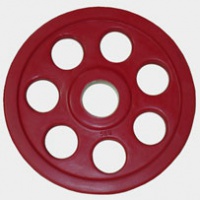 диск олимпийский евро-классик с хватом "ромашка" 51 мм 5 кг красный