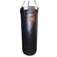 боксерский мешок plastep pro-30 с подвесом, кожа, 120 см