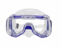 маска для плавания alpha caprice м-1316 силикон, синяя